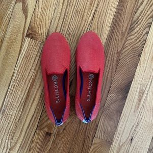 Rothy’s Sunset Red Loafers Size 8!